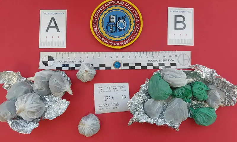 Paola, trovati 20 grammi di marijuana nei controlli nei pressi di una scuola