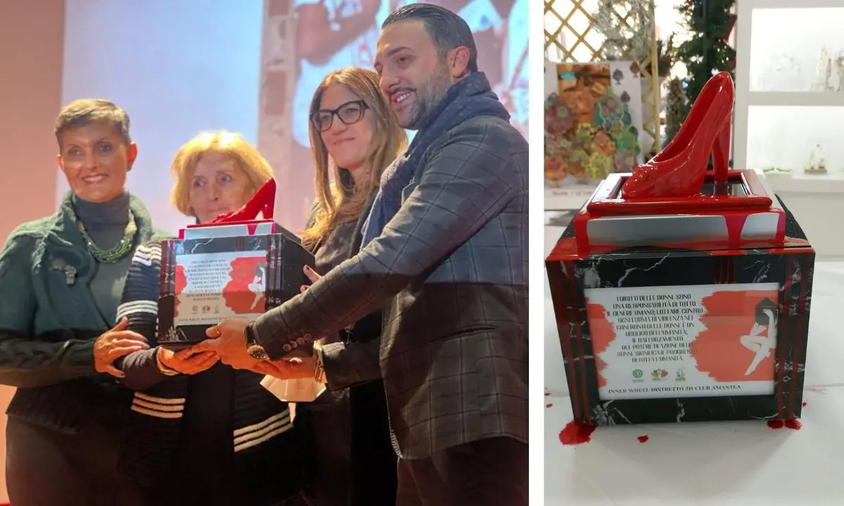 Aiello Calabro, la scarpetta rossa per ripudiare la violenza sulle donne