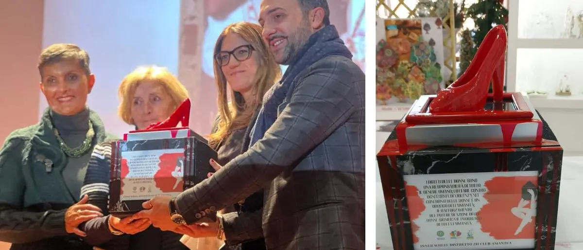 Aiello Calabro, la scarpetta rossa per ripudiare la violenza sulle donne