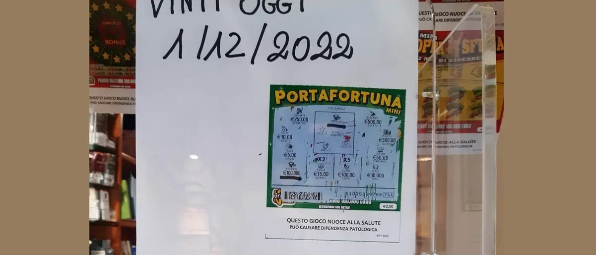 Rende, gioca 2 euro e ne vince 100mila: la fortuna arriva con un gratta e vinci