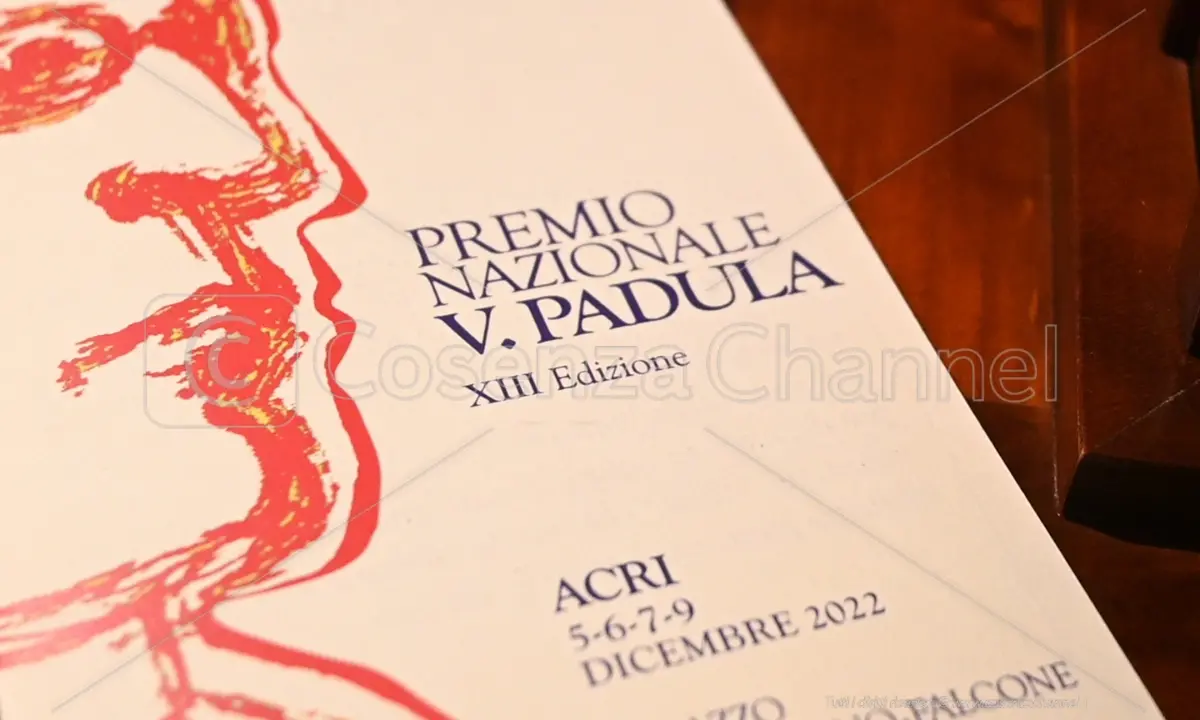 Acri, ritorna il Premio nazionale \"Vincenzo Padula\": dal 5 al 9 dicembre la tredicesima edizione