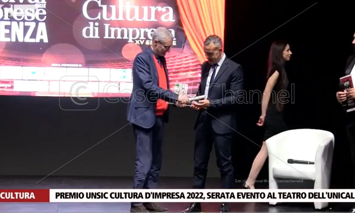 Cultura d'impresa, il nostro network premiato all'Unical per comunicazione e legalità | VIDEO