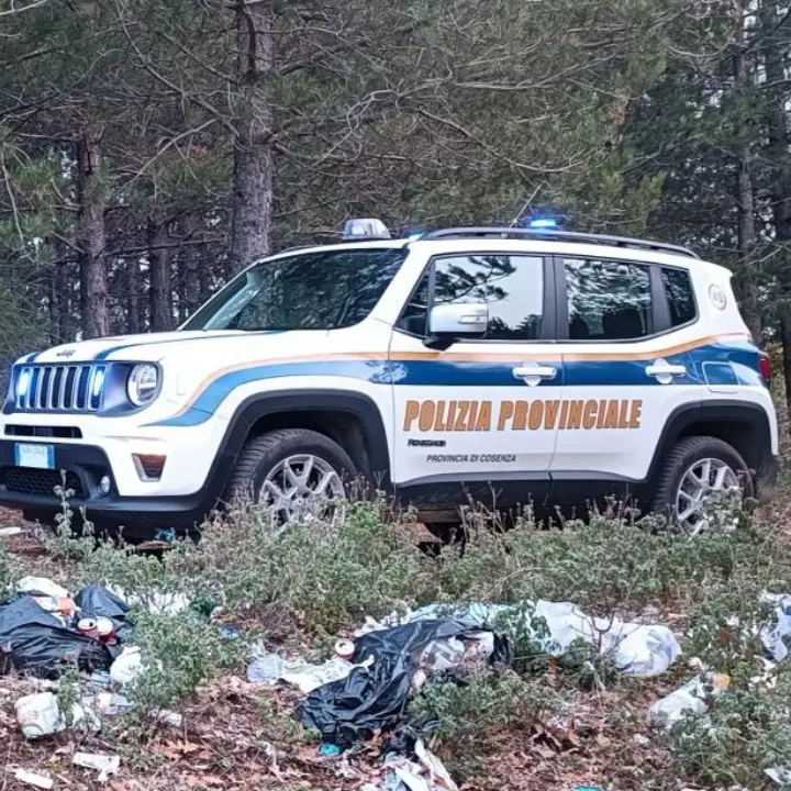 Scarichi non autorizzati e abbandono di rifiuti: in Sila decine di sanzioni della polizia provinciale