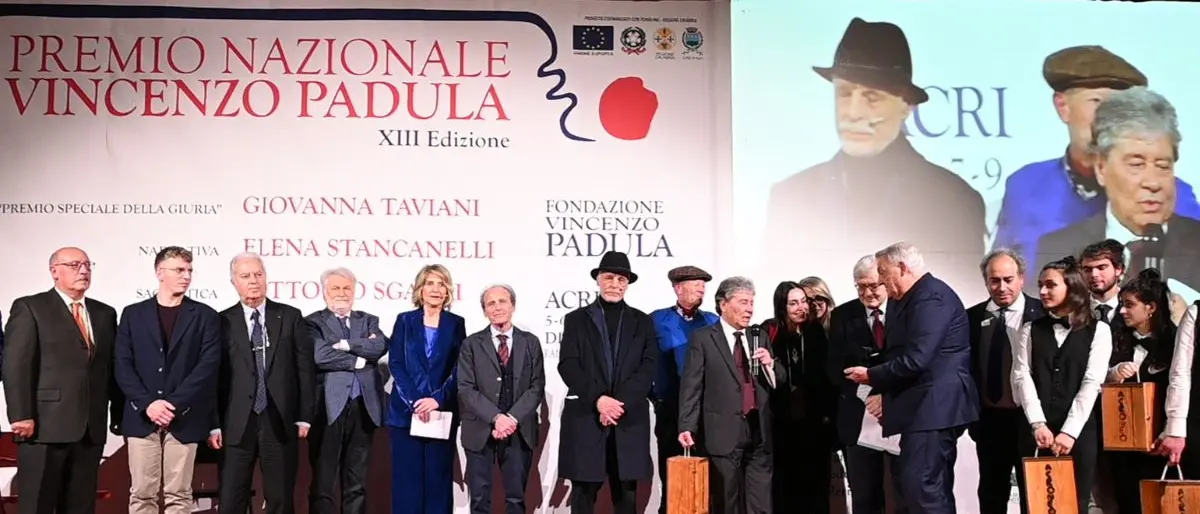 Acri, assegnati i riconoscimenti nell'ambito del premio \"Vincenzo Padula\"