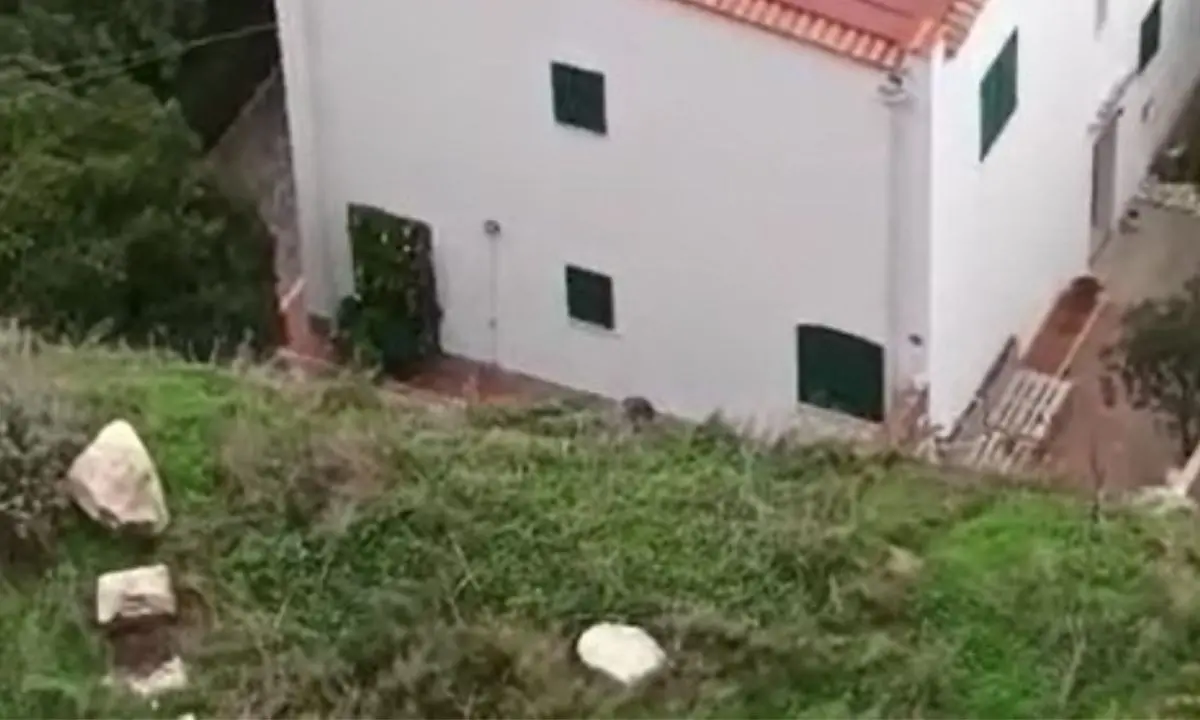 San Lucido, il costone della ferrovia frana e insidia le case sul lungomare | VIDEO