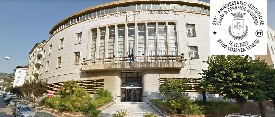 Poste Italiane, un bollo speciale per i 210 anni della Camera di commercio cosentina