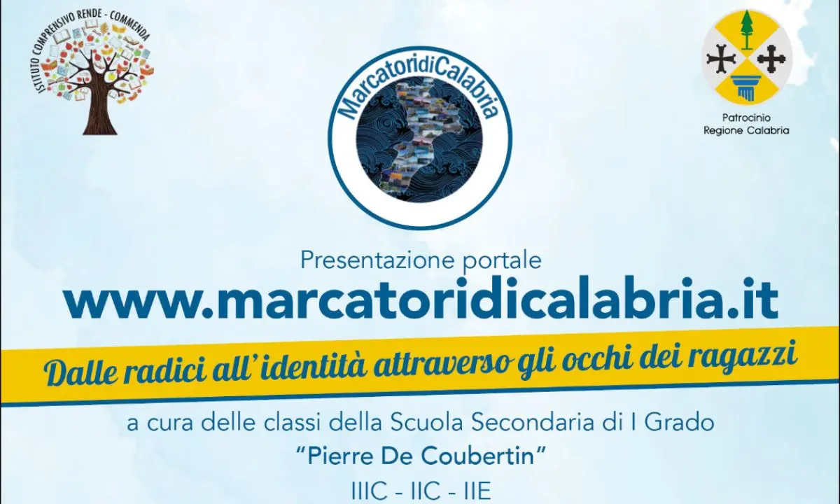\"Marcatori di Calabria\", nasce il portale a cura degli studenti della scuola \"De Coubertin\" di Rende: presentazione a Catanzaro