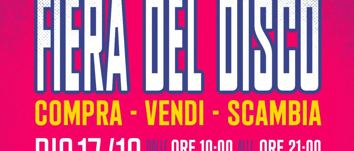 Rende, sabato 17 e domenica 18 torna la Fiera del Disco