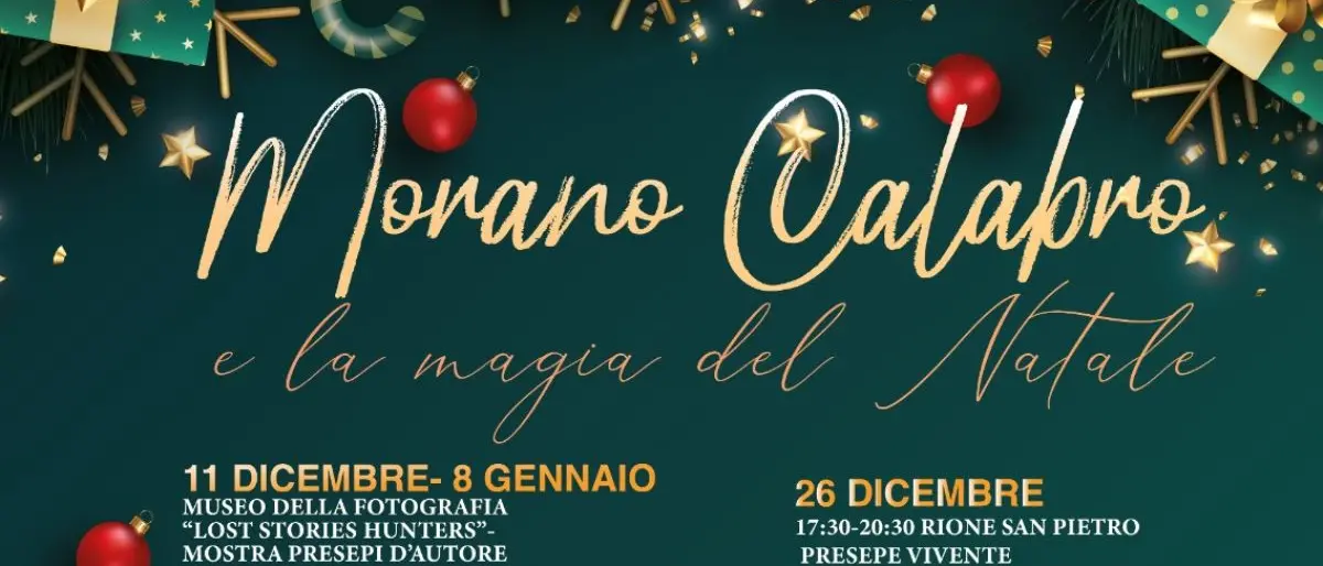 Morano Calabro e la magia del Natale, il programma degli eventi