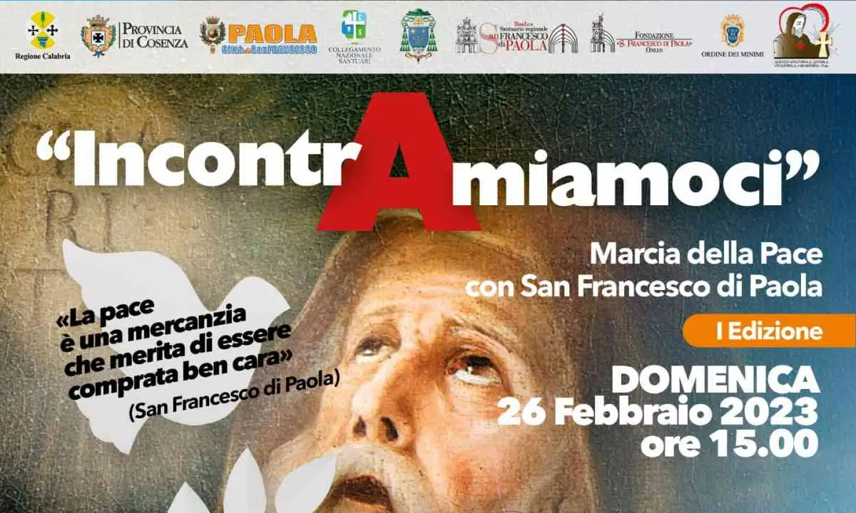 Paola, domenica la prima edizione della Marcia della Pace