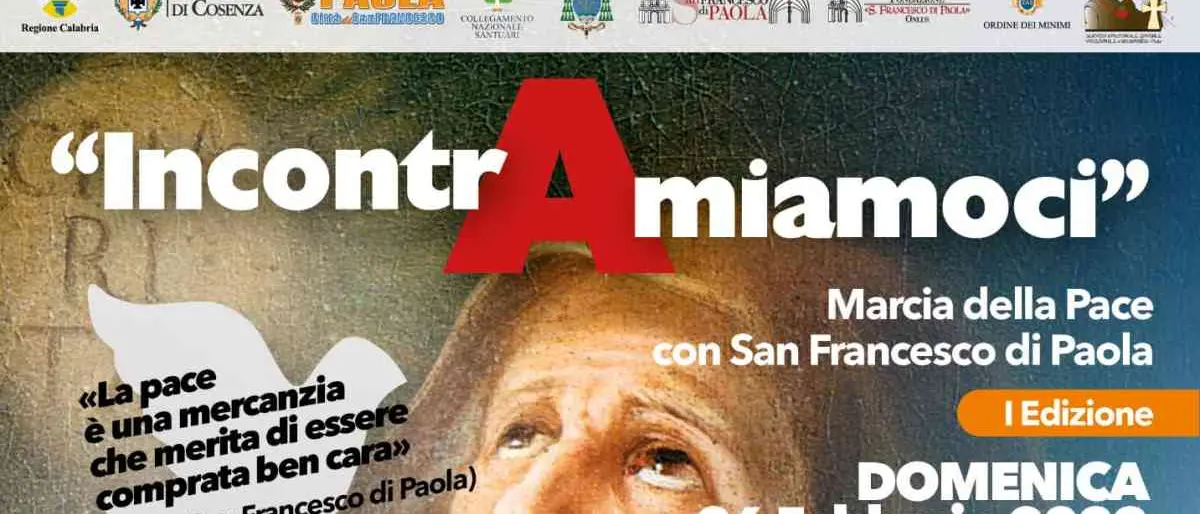 Paola, domenica la prima edizione della Marcia della Pace