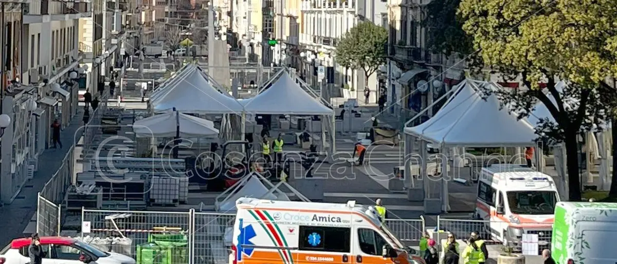 Villaggio Coldiretti, come si trasforma il centro di Cosenza in vista del grande evento