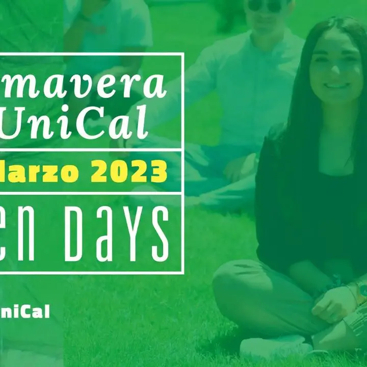 \"Primavera in Unical\": martedì 21 marzo partono gli \"open days\"