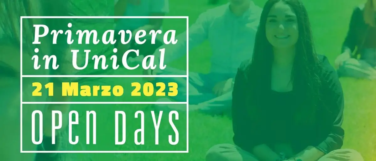\"Primavera in Unical\": martedì 21 marzo partono gli \"open days\"
