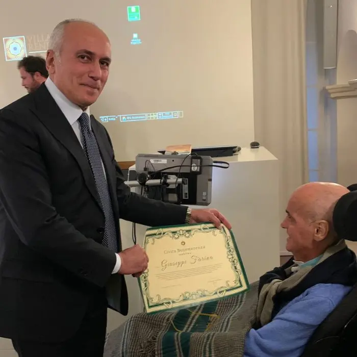 Cosenza, civica benemerenza all'avvocato cosentino Giuseppe Farina