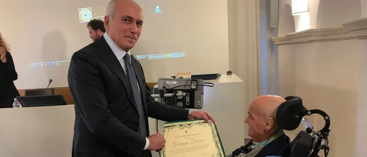 Cosenza, civica benemerenza all'avvocato cosentino Giuseppe Farina