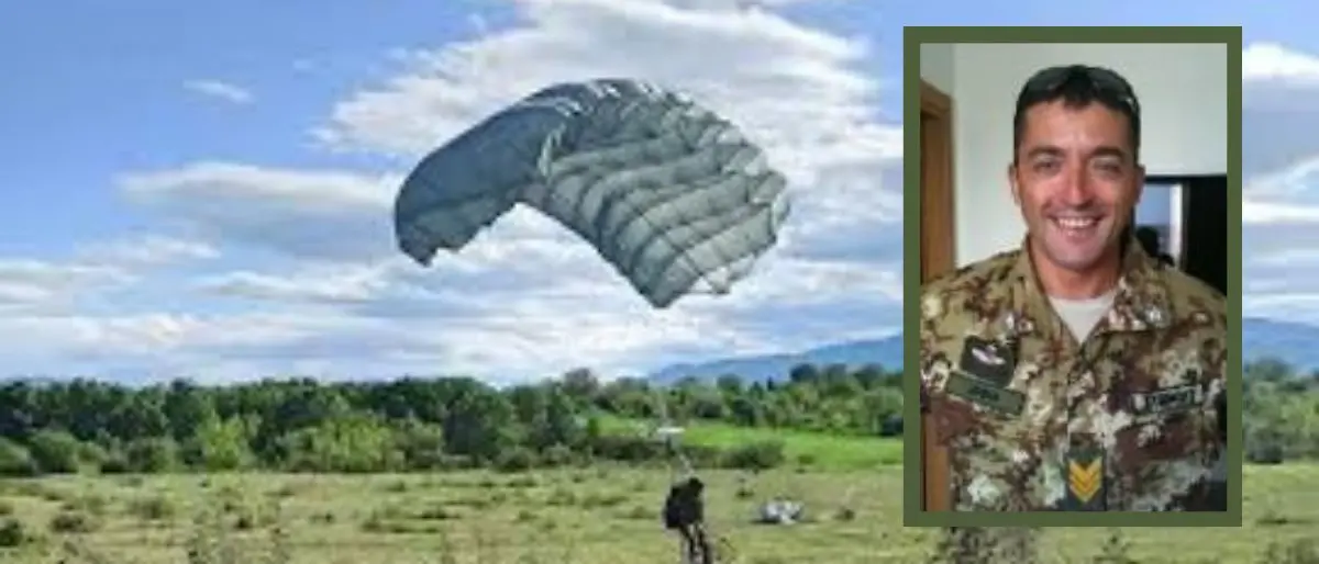 Muore dopo un lancio con il paracadute: addio al sergente maggiore Gianluca Spina