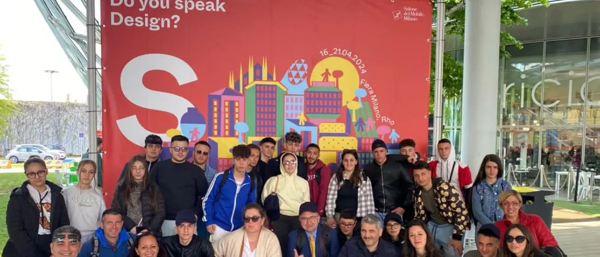 Da Sant'Agata d'Esaro a Rho, gli studenti dell'Ipsia al \"Salone del Mobile 2023\"