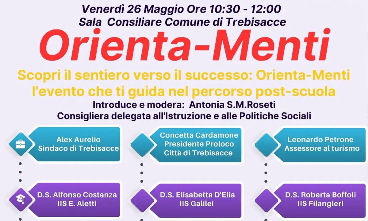 Trebisacce, \"Orienta-Menti\" guida i giovani nei percorsi post-scuola