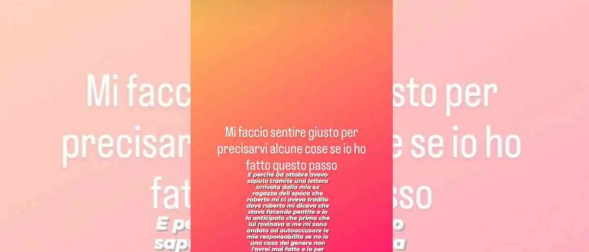 Il post su Instagram di Danilo Turboli: «Già sapevo del pentimento di Porcaro»