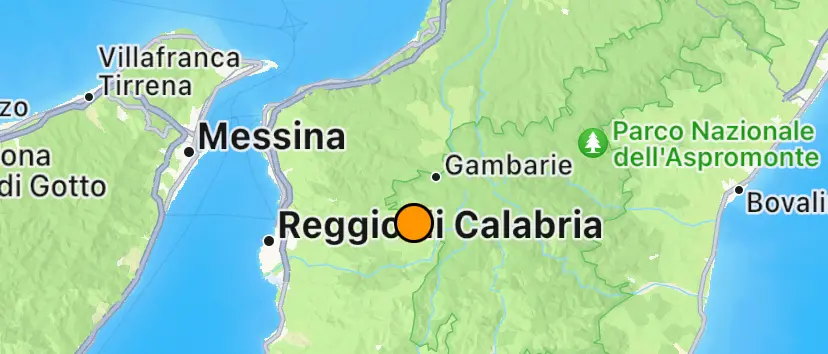 Trema la terra in Calabria. Scossa di 3.5 con epicentro a Santo Stefano D’Aspromonte