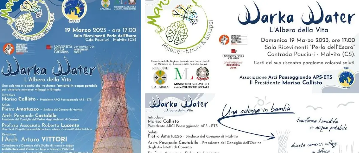 Malvito, l'idea dell'architetto Vittori per dare acqua agli assetati