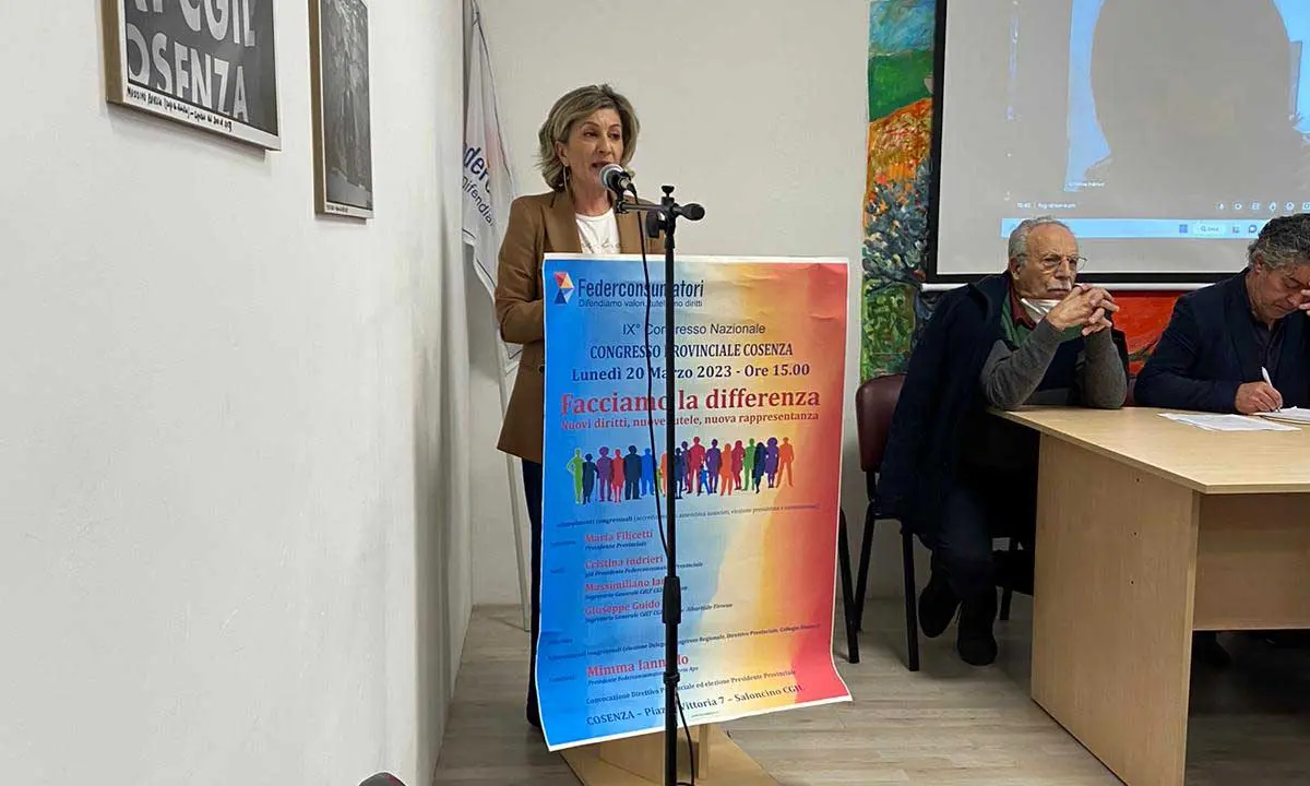 Maria Filicetti nuova presidente della Federconsumatori di Cosenza