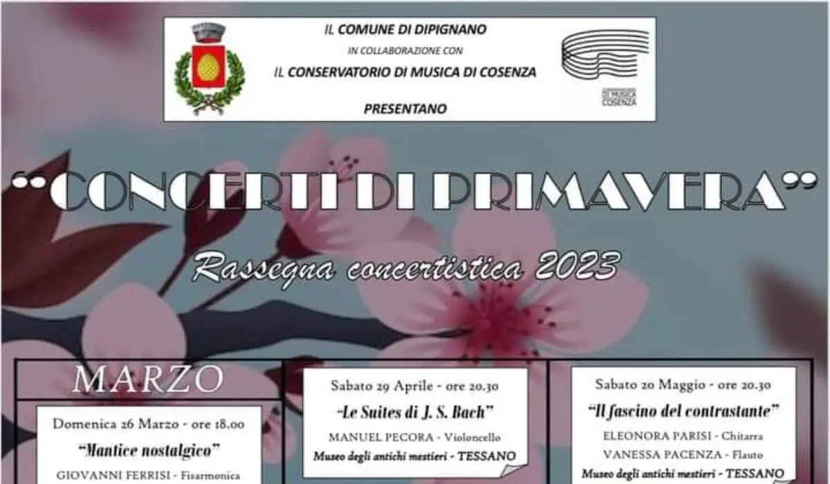 Dipignano, al via la rassegna musicale \"Concerti di Primavera\"