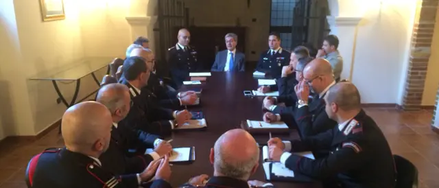 Spagnuolo incontra i carabinieri di Cosenza e fa il punto sulle indagini