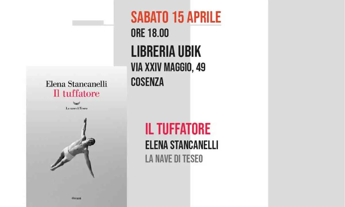 Premio Sila, Elena Stancanelli presenta a Cosenza \"Il tuffatore\"