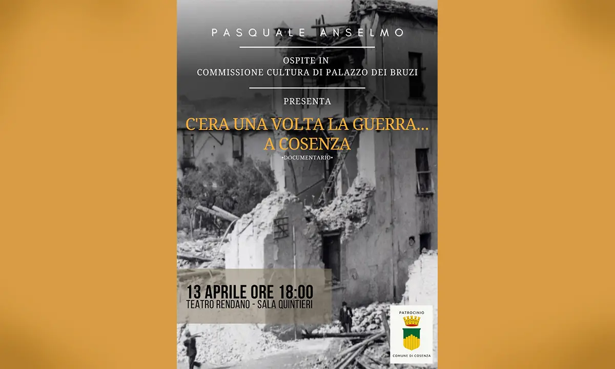 \"C'era una volta la guerra... a Cosenza\". Il radiodramma di Pasquale Anselmo ricorda le bombe sulla città