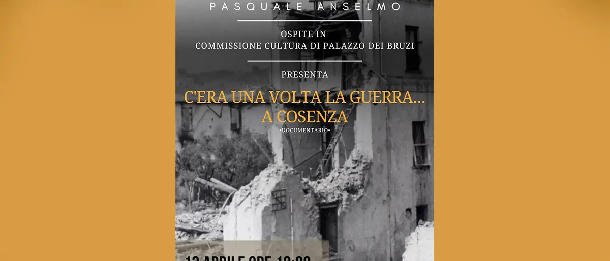 \"C'era una volta la guerra... a Cosenza\". Il radiodramma di Pasquale Anselmo ricorda le bombe sulla città