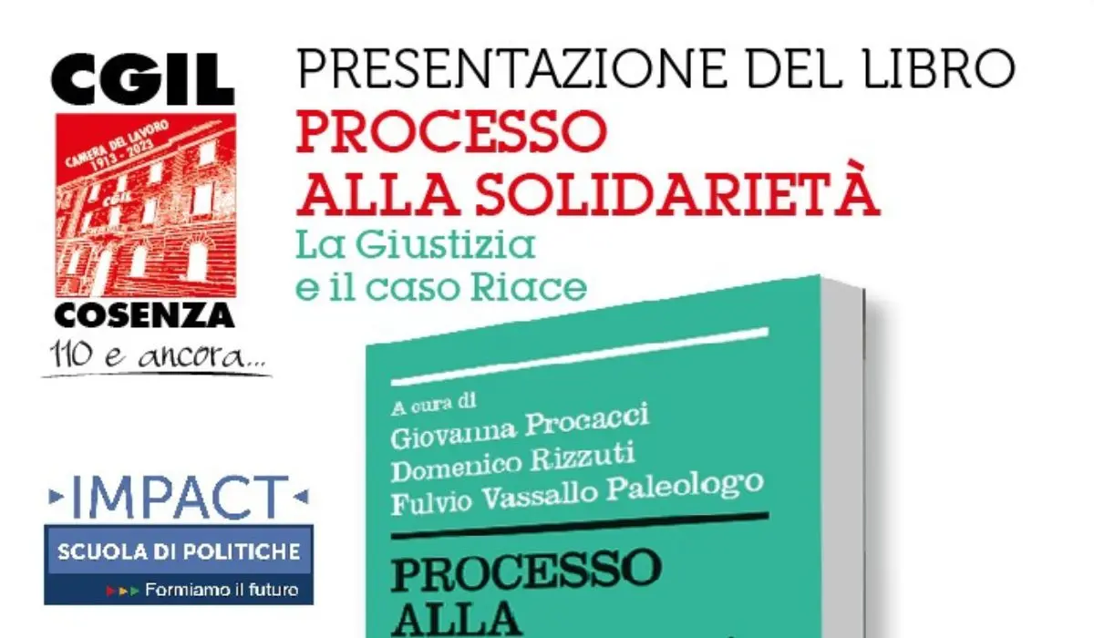 Cgil Cosenza, venerdì la presentazione del libro sul caso di Riace