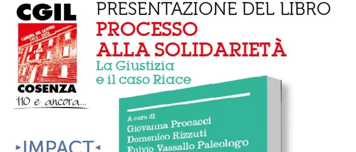 Cgil Cosenza, venerdì la presentazione del libro sul caso di Riace