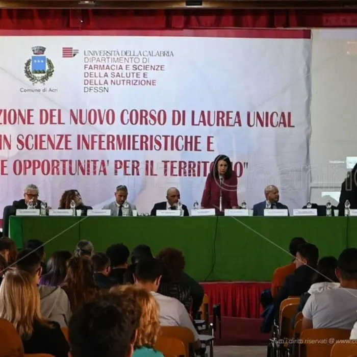 Acri, l'Unical presenta il corso di Scienze infermieristiche