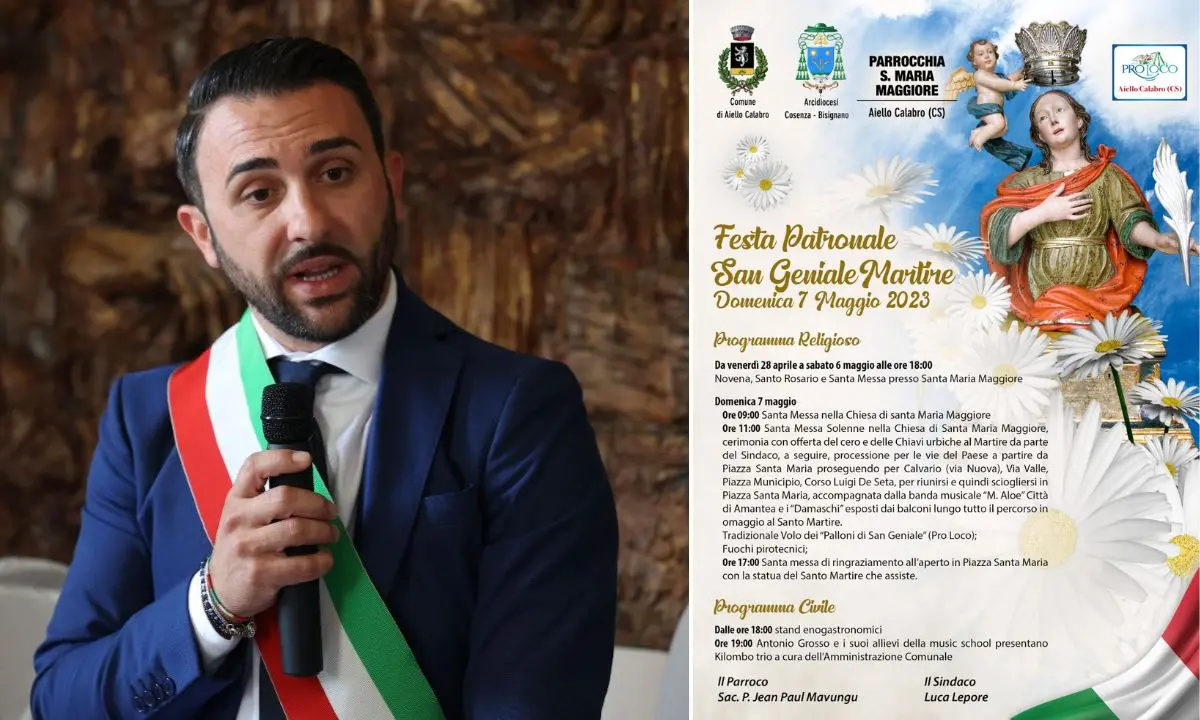 Aiello Calabro, tutto pronto per i festeggiamenti di San Geniale Martire