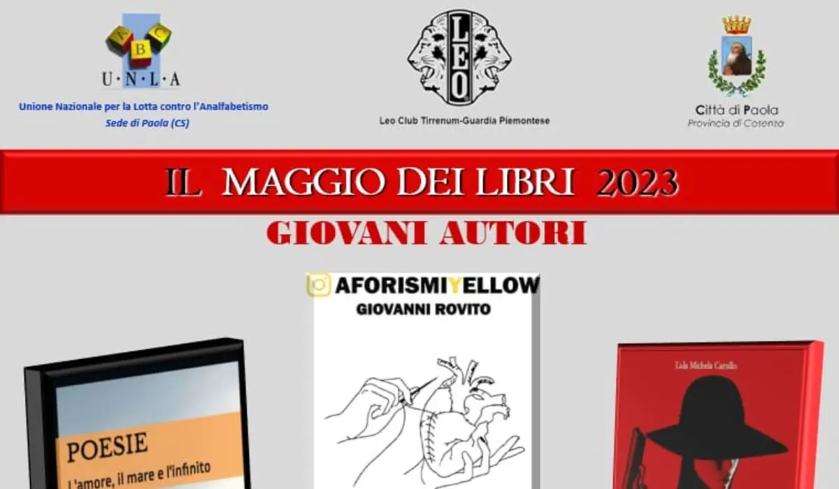 Il Maggio dei Libri a Paola promosso dall'UNLA: i nomi dei partecipanti