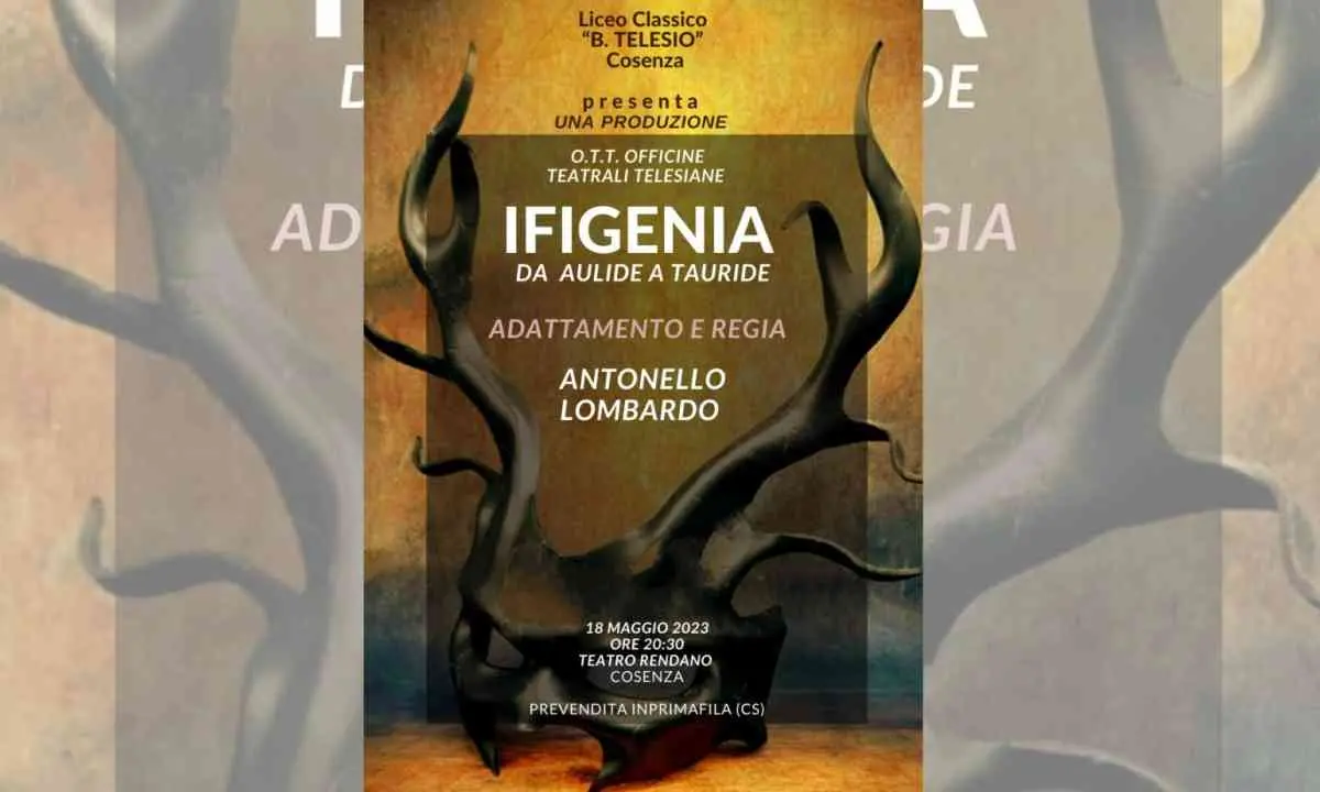 Le Officine teatrali telesiane portano sul palco del Rendano \"Ifigenia da Aulide a Tauride\"