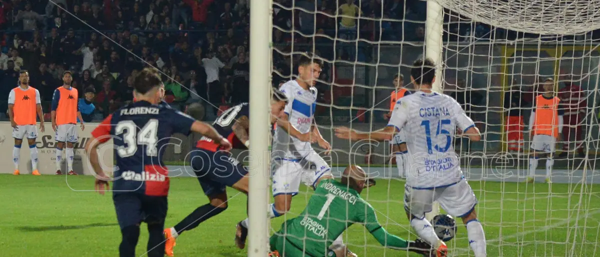 Cosenza, Nasti lo aveva promesso: steso il Brescia nel primo atto dello spareggio (1-0)