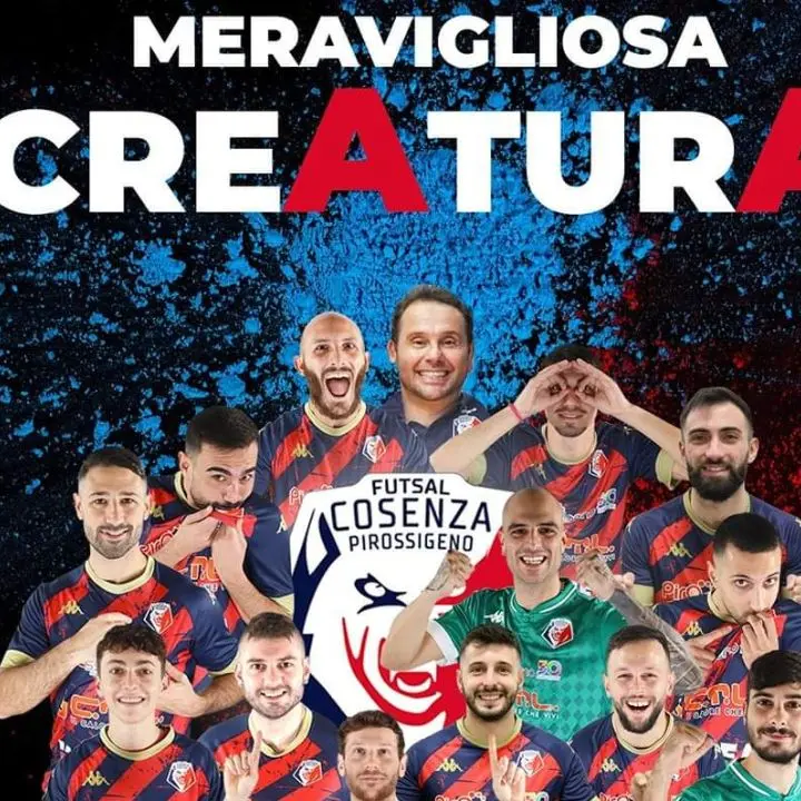 Pirossigeno Cosenza calcio a 5 in serie A1: festa grande a Salsomaggiore Terme