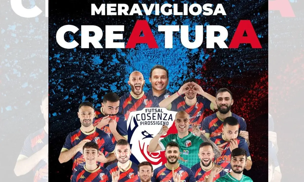 Pirossigeno Cosenza calcio a 5 in serie A1: festa grande a Salsomaggiore Terme