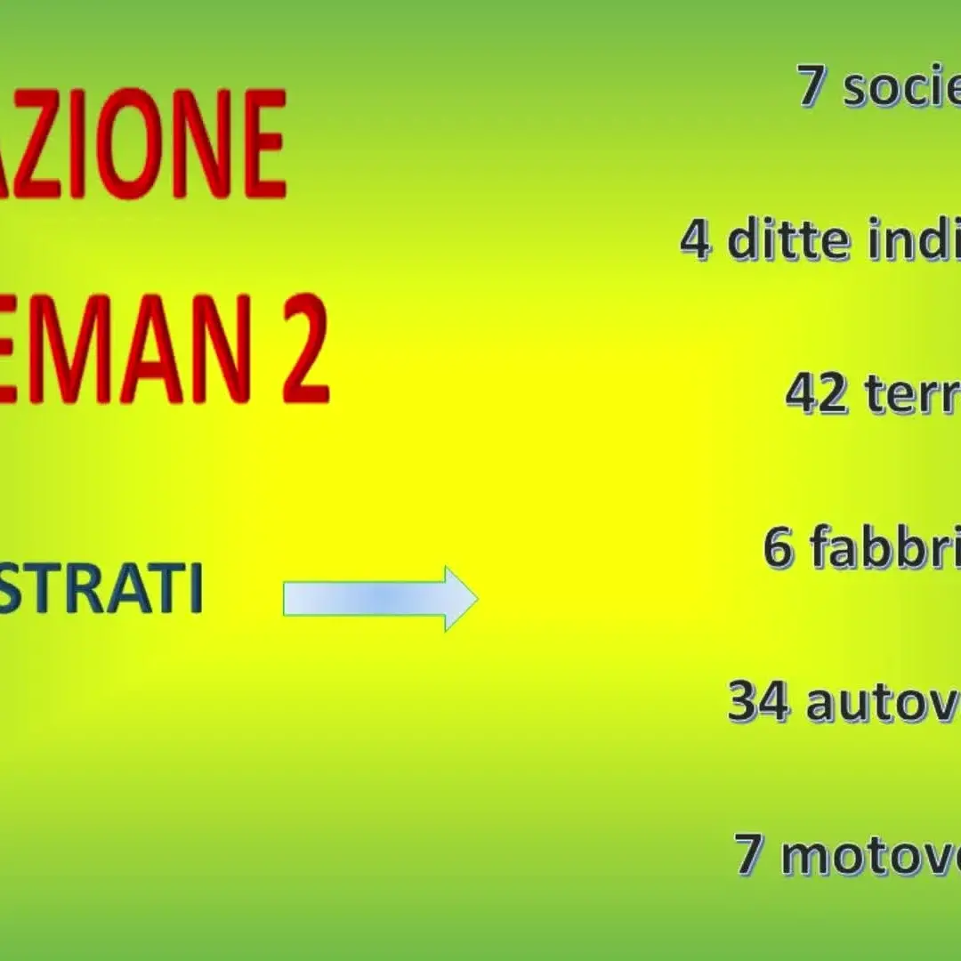 Operazione \"Gentleman 2\", i nomi delle persone finite in carcere
