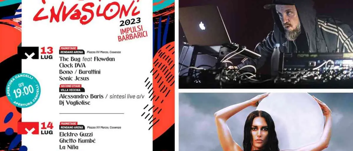 Cosenza, il programma del Festival delle Invasioni. The Bug e La Niña sul palco