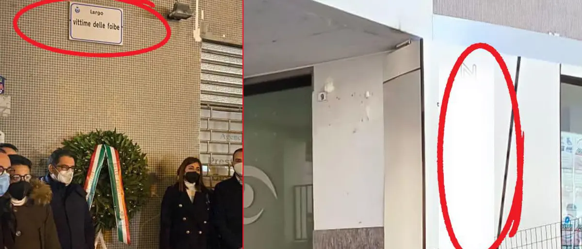 Cosenza, targa per le vittime delle foibe senza pace. Rimossa per far spazio ad un negozio