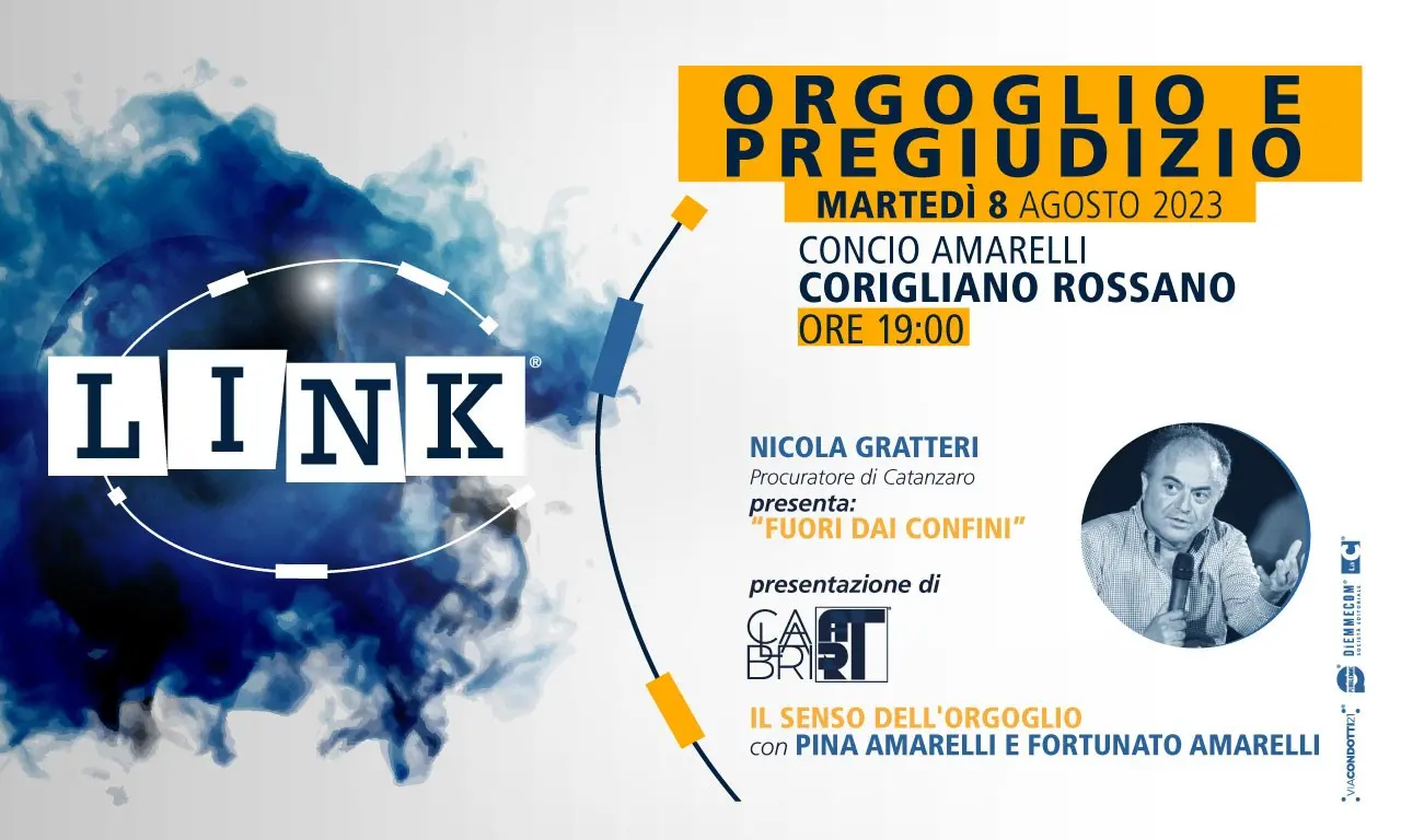 Link \"Orgoglio e Pregiudizio\", a Corigliano Rossano ultimo appuntamento con Nicola Gratteri
