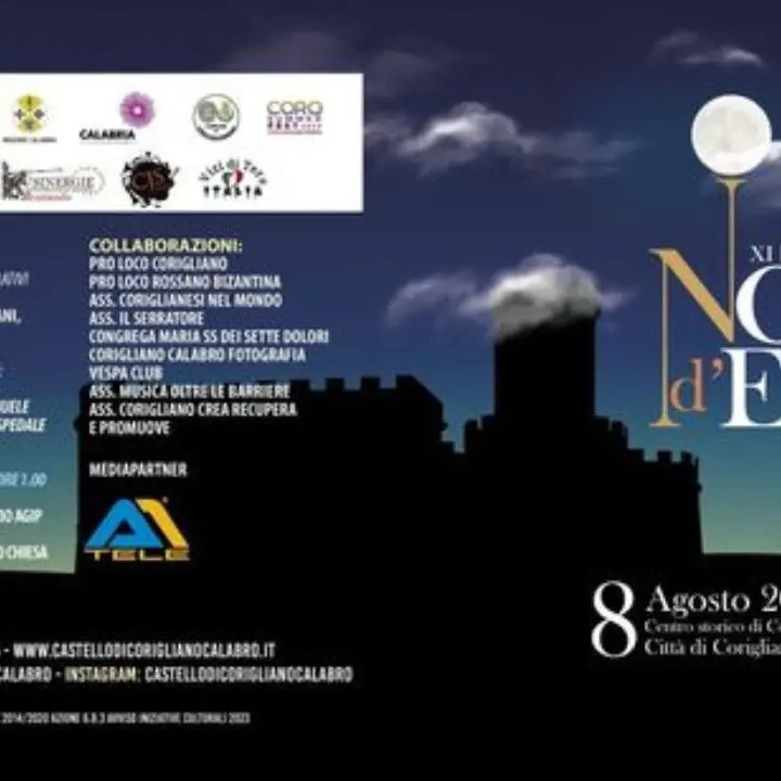 Notte d'estate nel centro storico di Corigliano tra tradizione, musica ed enogastronomia