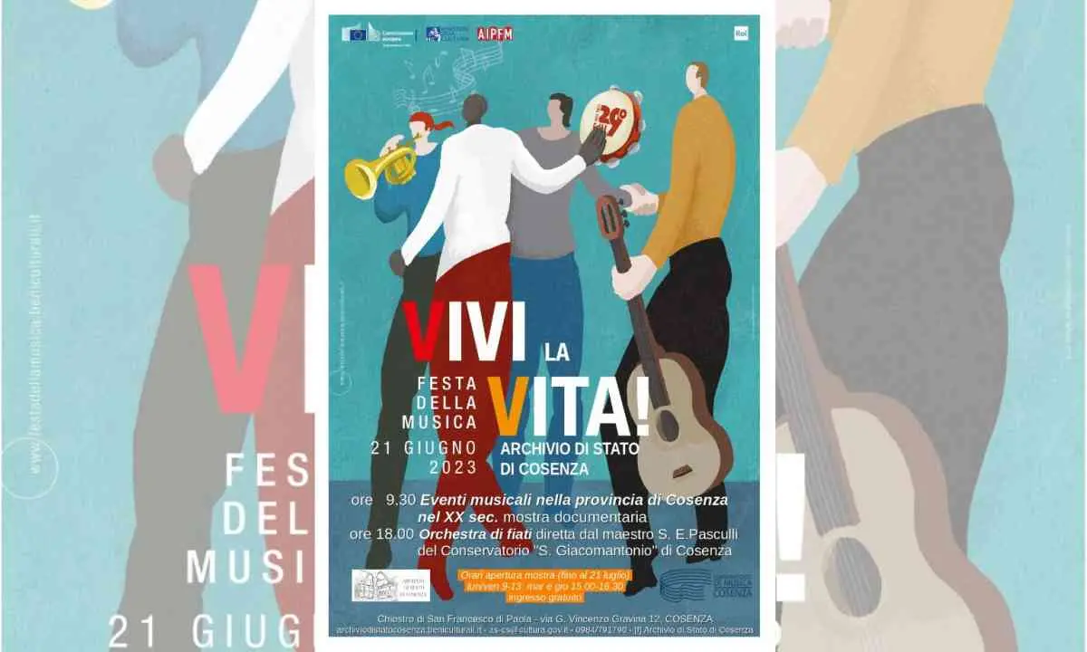 Cosenza, all'Archivio di Stato una mostra sugli eventi musicali nel XX secolo