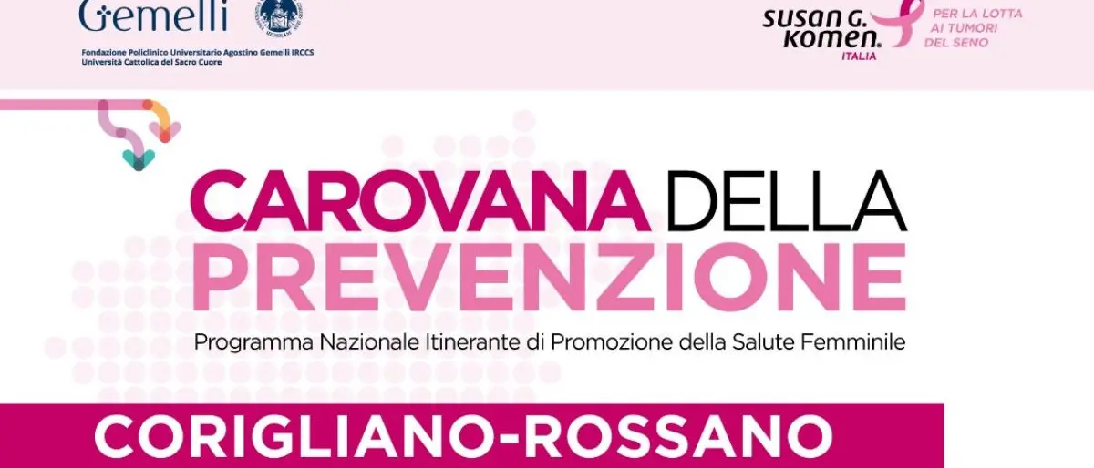 Corigliano Rossano, il tour della Carovana della Prevenzione al fianco delle donne
