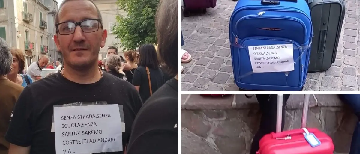 Longobucco, sit-in dei cittadini in piazza: «Saremo costretti ad andarcene»