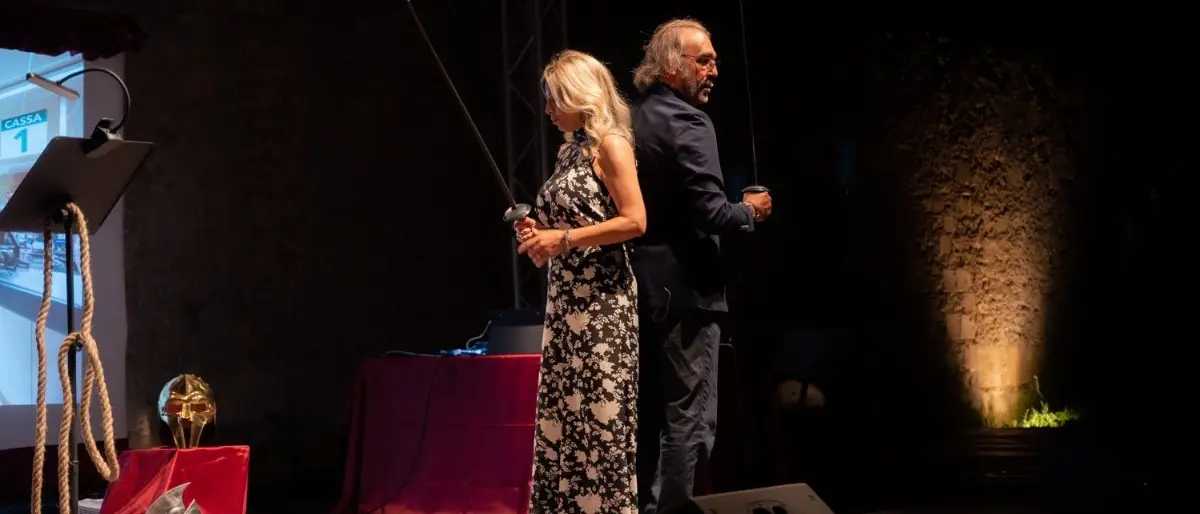 Prove di doppiaggio con Luca Ward al Castello Svevo di Cosenza per il festival EXIT